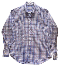 Load image into Gallery viewer, Peter Millar Long Sleeve Shirt Adult Extra Large Blue Purple Checkered Golf Mens