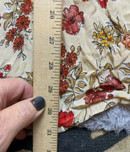 Load image into Gallery viewer, Metropolitan New York Dress Womens 12 Extra Large Beige AOP Floral Boho Hippie
