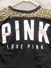 Load image into Gallery viewer, Victoria's Secret Shirt Womens Small Leopard Animal Print Love Pink Dog Logo
