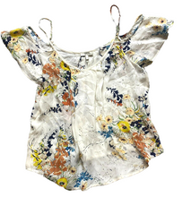 Load image into Gallery viewer, Anthropologie JOIE Shirt Womens Small Ivory AOP Floral Boho Hippie Peasant