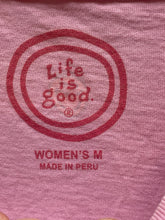 Load image into Gallery viewer, Life is Good Shirt Womens Medium Pink Dog House Mi Casa Es Su Casa Streetwear