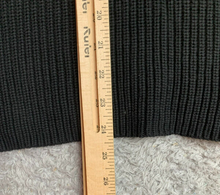 Load image into Gallery viewer, Lauren Ralph Lauren Sweater Large Black Ribbed Knit Lace Up Oversized Outerwear