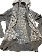 Load image into Gallery viewer, Prana Sweatshirt Womens Small Charcoal Gray Cardigan Hoodie Graceful Wrap Ladies