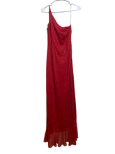 Load image into Gallery viewer, Jessica Mcclintock for Gunne Sax Dress Women 7 Small Ruffle Asymmetrical Shimmer