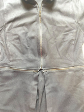 Load image into Gallery viewer, Cabi Jacket Womens Medium Black Convertible Long Cropped Peplum Rayon Stretch