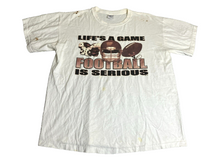 Load image into Gallery viewer, Football is Serious Shirt Adult Large White Life's A Game Funny Sporty Mens