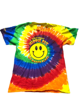 Load image into Gallery viewer, Gold Coast Shirt Adult Medium Rainbow Hippie Pit Psychedelic Smiley Tie Dye