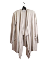Load image into Gallery viewer, Barefoot Dreams Sweater Womens Small Tan CozyChic Lite Cardigan Waterfall Nylon