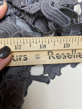 Load image into Gallery viewer, Chi Chi London Dress Womens 12 Gray Cut Out Maternity Lace Embroidered Pencil