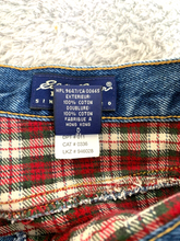 Load image into Gallery viewer, Eddie Bauer Jeans Womens 12 (30x27.5) Blue Straight Petite Flannel Lined Denim