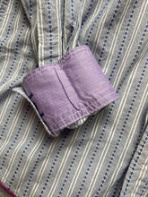 Load image into Gallery viewer, Tommy Bahama Shirt Adult Large Blue Striped Button Up Flip Cuffs Contrast Mens