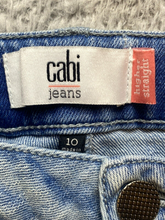 Load image into Gallery viewer, Cabi Jeans Womens 10 (32x29) Blue Higher Straight Denim Spandex Stretch Ladies