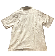 Load image into Gallery viewer, Havana Jacks Cafe Shirt Adult Large Taupe Silk Button Up Camp Hawaiian Mens