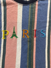Load image into Gallery viewer, Rue 21 Shirt Adult Medium Retro Paris Colorblock Vertical Striped Colorful Mens