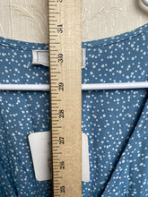 Load image into Gallery viewer, Sage The Label Jumpsuit Womens Medium Blue Tie Front Keep Her Wild Rayon NWT $98