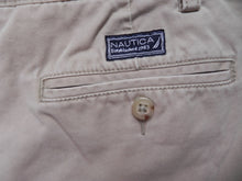 Load image into Gallery viewer, Nautica Shorts Adult 32W Pleated Outdoor Casual Golf Chino 8 Inseam Khaki Mens