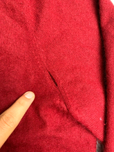 Load image into Gallery viewer, Land's End Sweater Adult Large Red 100% Cashmere Oversized Grandpa Outerwear Men