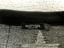 Load image into Gallery viewer, Nasty Gal Sweater Womens Small Oversized Black AOP Star Cropped Pullover Ladies