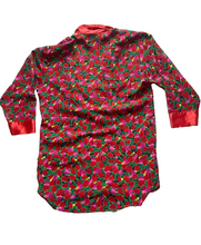 Load image into Gallery viewer, VTG Victoria’s Secret Robe Womens Small Red Green AOP Flower Sleepwear Kimono