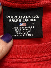 Load image into Gallery viewer, POLO Jeans Co Ralph Lauren Shirt Womens Small Red USA American Flag Ladies