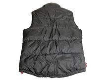Load image into Gallery viewer, Puffer Vest Adult Large Black Full Zip Pockets Quilted Outdoor Outerwear Mens