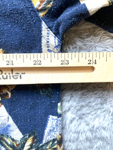 Load image into Gallery viewer, VTG County Seat Shirt Adult Medium Blue 100% Silk Button Up AOP Hawaiian Mens