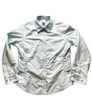 Load image into Gallery viewer, Duluth Trading Shirt Adult Small Aqua Blue Vented Fishing Mesh Snap Outdoor Mens