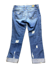 Load image into Gallery viewer, Paige Jeans Womens 33x25 Blue Denim Jimmy Jimmy Skinny Distressed Cuffed Ladies