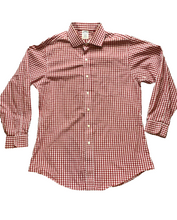 Load image into Gallery viewer, Brooks Brothers Shirt Adult 16-33 Extra Large Red White Regent Button Up Mens