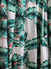 Load image into Gallery viewer, HYFVE Skirt Womens Large Pleated Beach Tropical AOP Leaf Maxi Casual Ladies