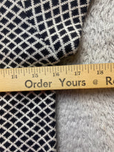 Load image into Gallery viewer, ZARA Knit Dress Womens Medium Black White Argyle Diamond Sheath Peasant Casual