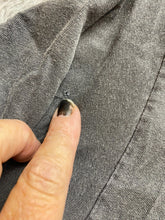 Load image into Gallery viewer, Staying Alive Shirt Womens Medium Gray Dancing Skeletons Flower Whimsigoth Goth