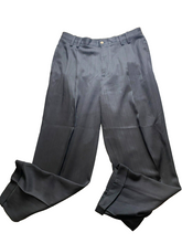 Load image into Gallery viewer, Tommy Bahama Pants Adult 35x28.5 Black Pleated Straight Leg Relax Silk Dress Men