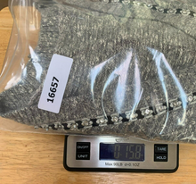 Load image into Gallery viewer, Ledin Vest Womens Large Heather Gray Rhinestones Button Up Pearl Sweater Ladies