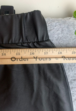 Load image into Gallery viewer, Torrid Pants Womens 2 (35x25) Black Pull On Faux Leather Nylon Spandex Stretch