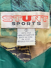 Load image into Gallery viewer, VTG Stunt Sports Jacket Womens Small Oversized Windbreaker Silk Full Zip Ladies