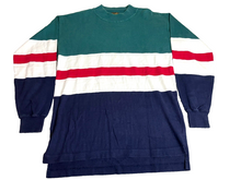 Load image into Gallery viewer, Vintage Eddie Bauer Sweater Adult Medium Blue White Teal Outdoor Outfitter Mens