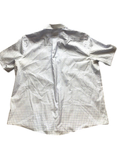 Load image into Gallery viewer, Eddie Bauer Shirt Adult 2XL Light Blue White Plaid Button Up Casual USA Mens