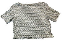 Load image into Gallery viewer, J McLaughlin Shirt Womens Medium Geometric Cropped Casual Blouse Ladies