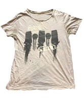 Load image into Gallery viewer, Microphone Shirt Adult Medium Ice Gray Speak Your Mind Streetwear Pullover Mens