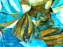 Load image into Gallery viewer, Chicos Jacket Womens 0 Blue Green AOP Tropical Hawaiian Boho Nylon Spandex Lady