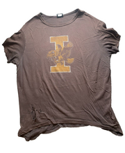 Load image into Gallery viewer, VTG Iowa Hawkeyes Shirt Adult Large Brown Fade Oversized Sportswear Tailgate Men