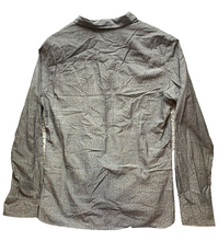 Load image into Gallery viewer, AllSaints Shirt Adult Large Gray Centralia Button Up AOP Arrow Pocket Casual Men