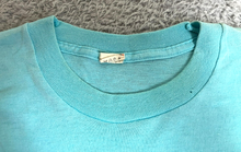 Load image into Gallery viewer, VTG Fishfry Cat Fish Races Shirt Womens Medium Light Blue Single Stitch 80s Lady