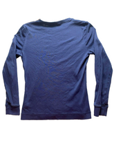 Load image into Gallery viewer, Lauren Ralph Lauren Shirt Youth Medium Navy Blue Elbow Patch Zip Shoulder Girls