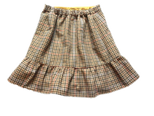 Load image into Gallery viewer, J Crew Skirts Womens 0 (26x16.5) Ruffle Trim Wool Blend Plaid Mercantile A Line