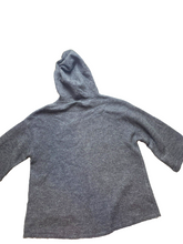 Load image into Gallery viewer, Poetry Jacket Womens 8/10 (Small) Charcoal Gray Full Zip Hooded Wool Oversized