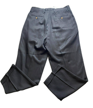 Load image into Gallery viewer, Tommy Bahama Pants Adult 35x28.5 Black Pleated Straight Leg Relax Silk Dress Men