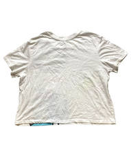 Load image into Gallery viewer, Hello Kitty Shirt Womens Extra Large White Oversized Cropped Sanrio AOP Ladies
