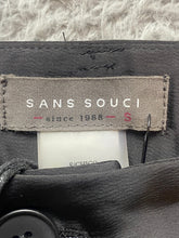 Load image into Gallery viewer, Sans Souci Shorts Womens Small 29x10 Black Pleated Spandex Stretch Bermuda NWT